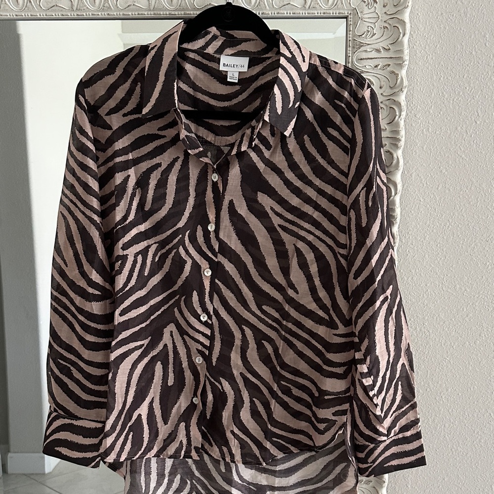 Bailey/44 Print Button Down Top